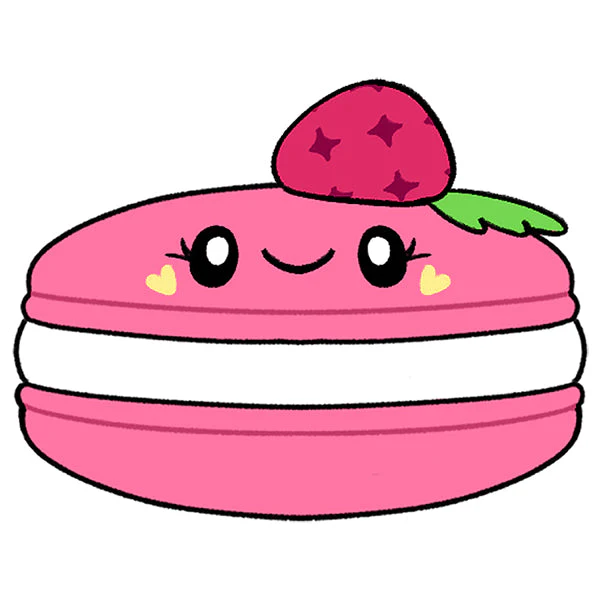 Mini Comfort Food Raspberry Macaron - Image 4