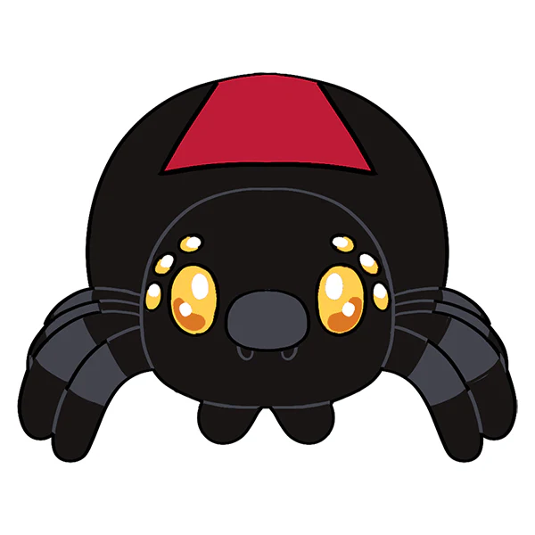 Mini Squishable Black Widow - Image 4