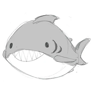 Mini Squishable Great White Shark - Image 5