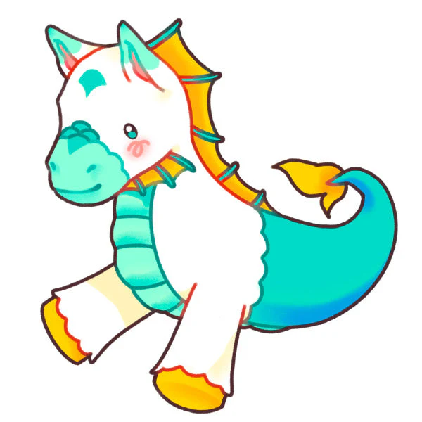 Mini Squishable Hippocampus - Image 4