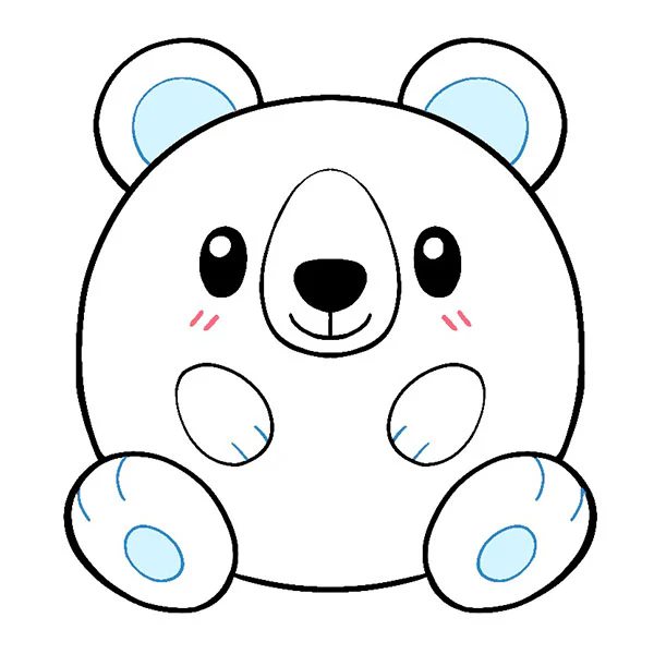 Mini Squishable Icy Polar Bear - Image 4