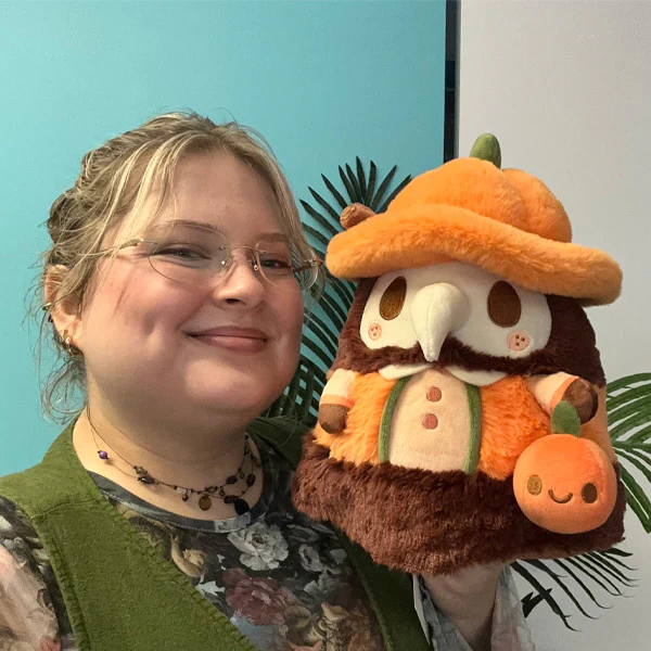 Mini Squishable Pumpkin Spice Plague Doctor - Image 4