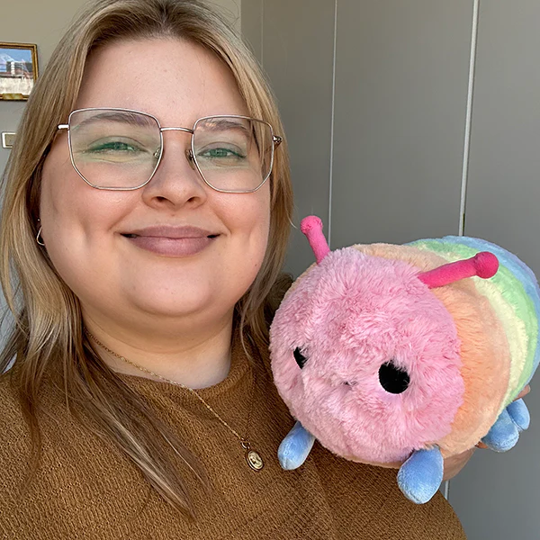 Mini Squishable Rainbow Caterpillar - Image 5