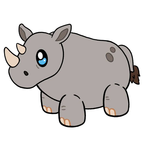 Mini Squishable Rhino - Image 4