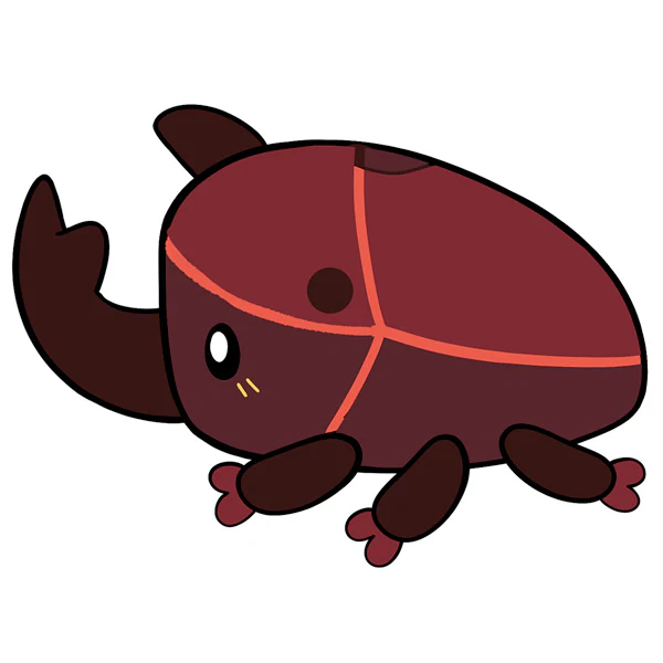 Mini Squishable Rhinoceros Beetle - Image 4
