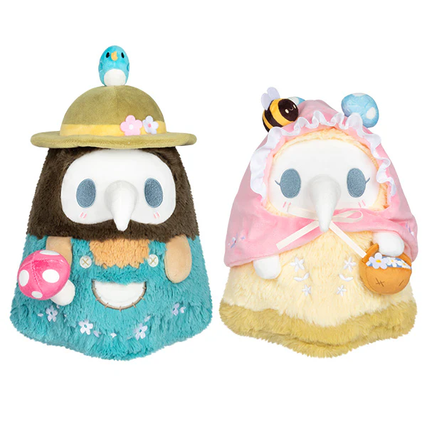 Mini Squishable Spring Mushroom Plague Doctor & Nurse Set