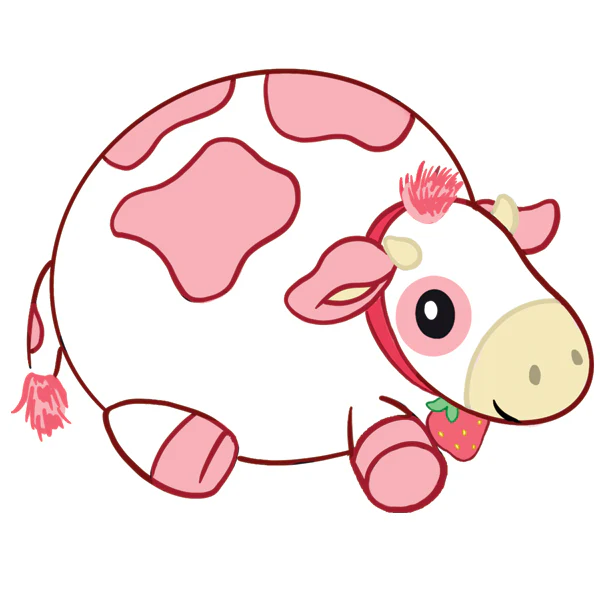 Mini Squishable Strawberry Cow - Image 5