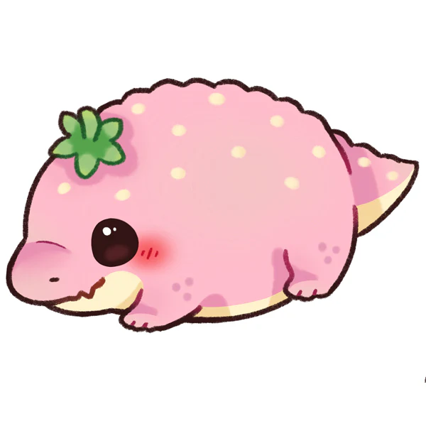 Mini Squishable Strawberry Crocodile - Image 4