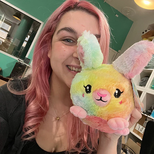 Mini Squishable Tie Dye Fluffy Bunny - Image 4