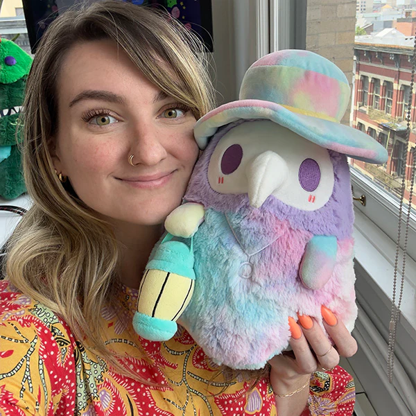 Mini Squishable Tie Dye Plague Doctor - Image 4