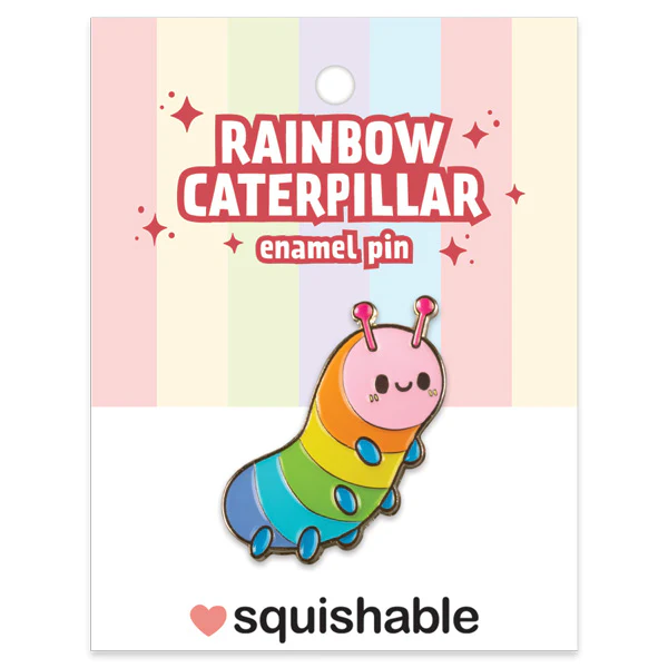 Rainbow Caterpillar Enamel Pin