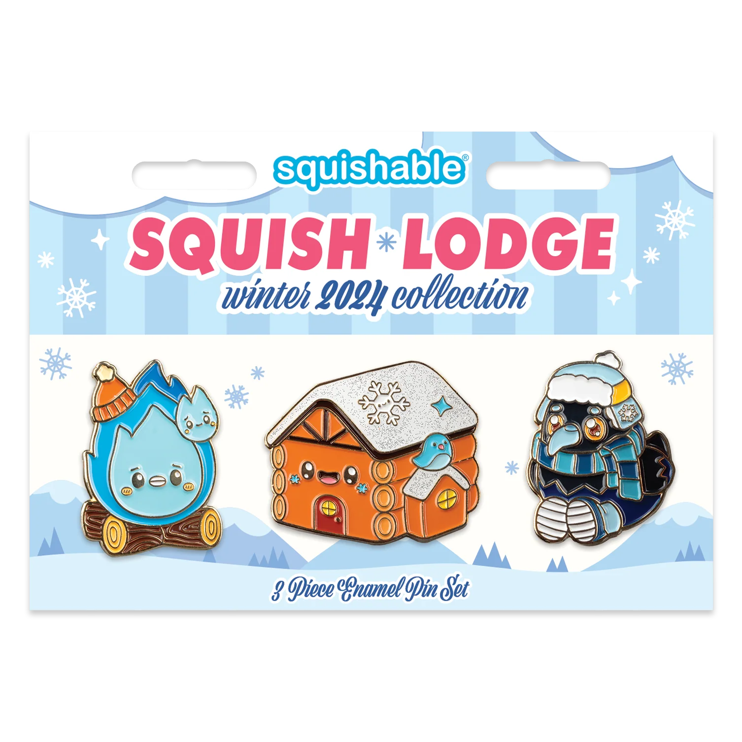 Squish Lodge: Enamel Pin Set