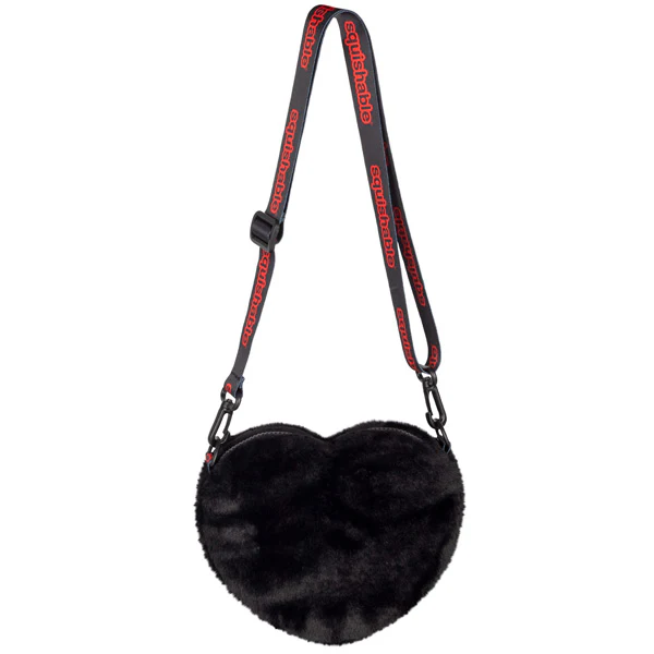 Squishable Fuzzy Candy Heart BYE Crossbody Bag - Image 3