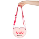 Squishable Fuzzy Candy Heart UWU Crossbody Bag - Image 2