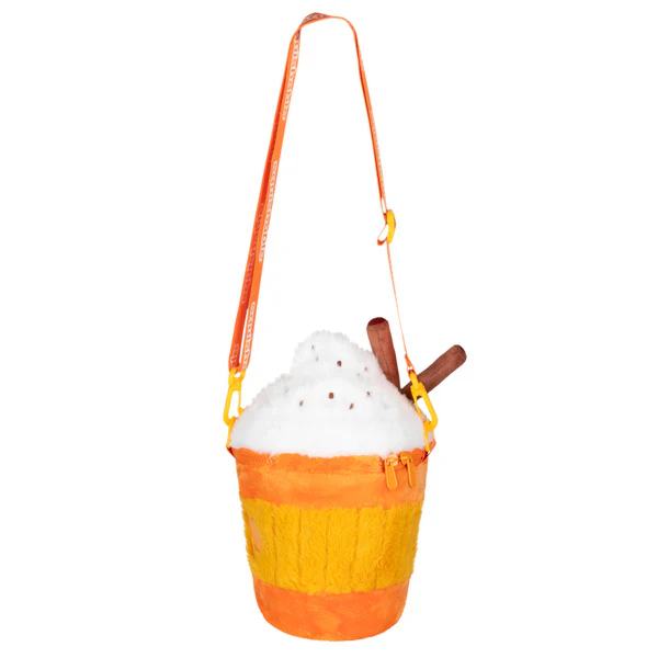 Squishable Pumpkin Spice Latte Fuzzy Crossbody Bag - Image 2