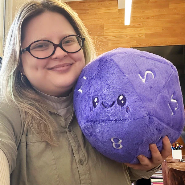 Squishable Purple D20 Dice - Image 4