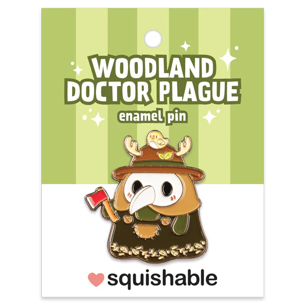 Woodland Plague Doctor Enamel Pin